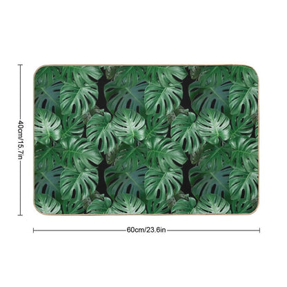Monstera Madness Bath Mat