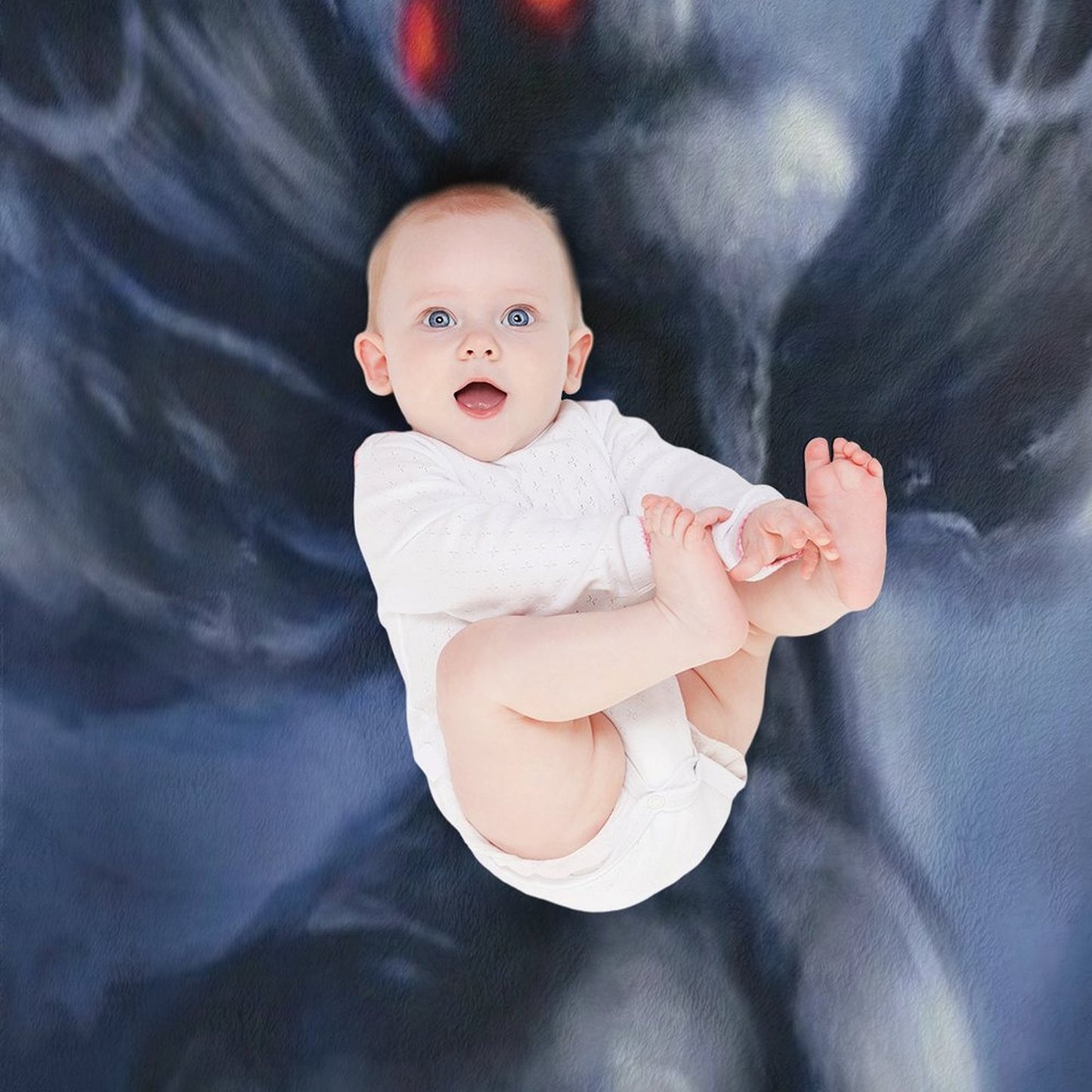 Twerking Mothman Throw Blanket