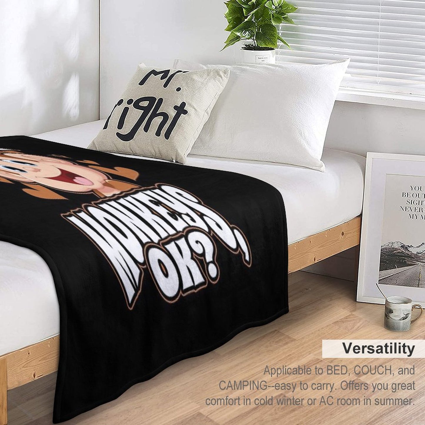 I Just Really Like Monkeys OK Throw Blanket