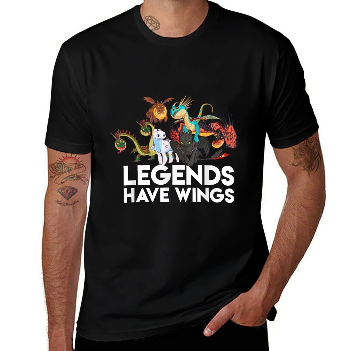 How To Train Your Dragons 3 Hidden World Legends Have Wings  Graphic-printed T-Shirt
