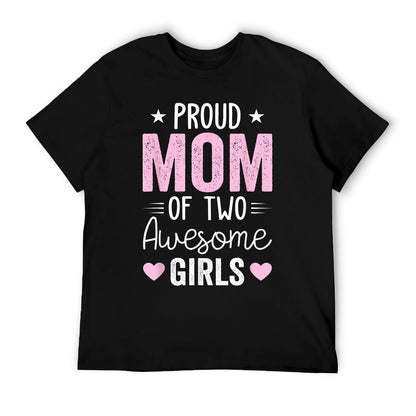 Mother of Two 2 Girls Mother of 2 Boys Mother&#39;s Day T-Shirt