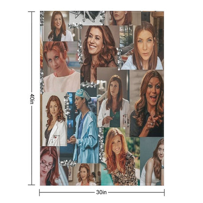 Addison Montgomery Collage ) Throw Blanket