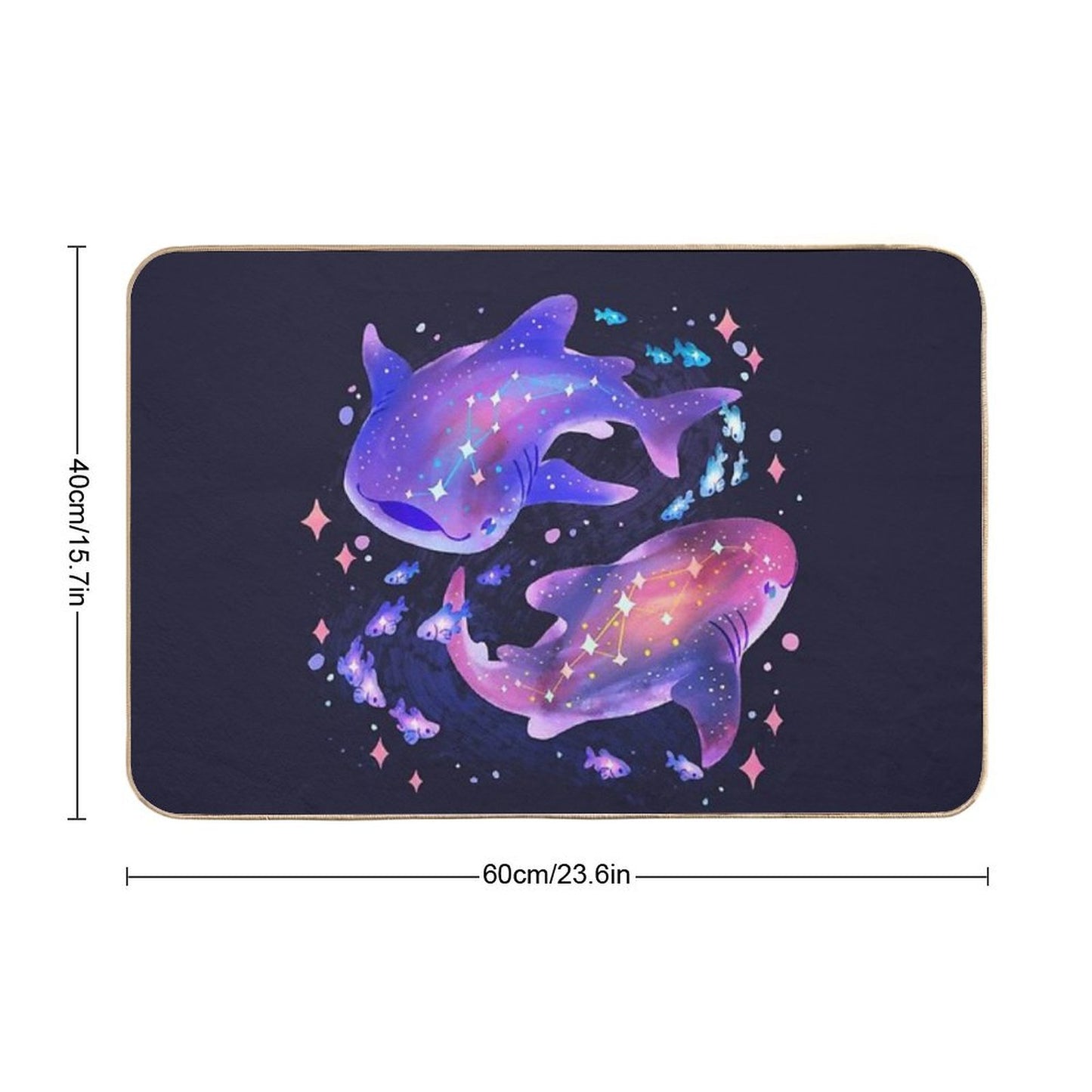 Cosmic Whale Shark Bath Mat