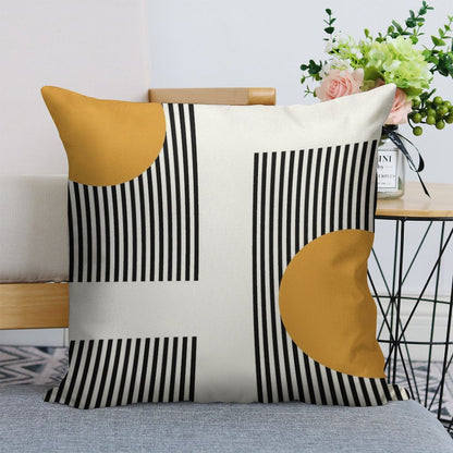 Bauhaus #16 Linen Throw Pillow Cover