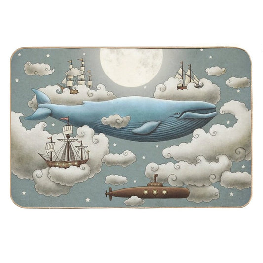 Ocean Meets Sky Bath Mat