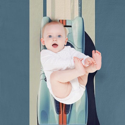 Porsche 917 24 Hours of Le Mans Race Car Throw Blanket