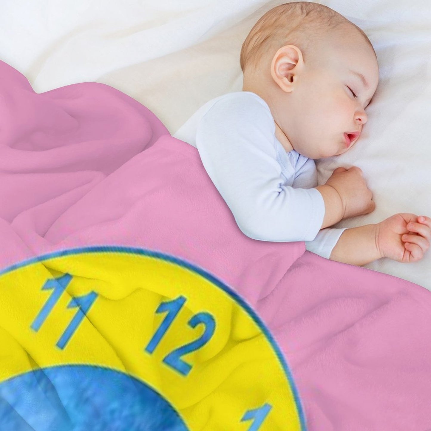 Clock Rug (The Big Comfy Couch) Throw Blanket