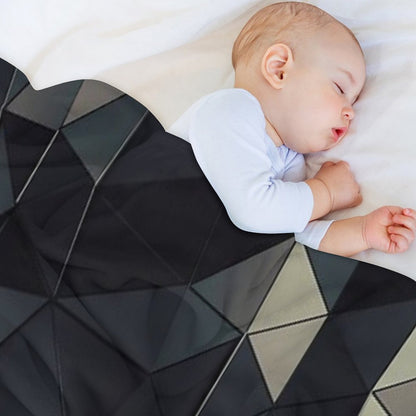 Polygon Noir Throw Blanket