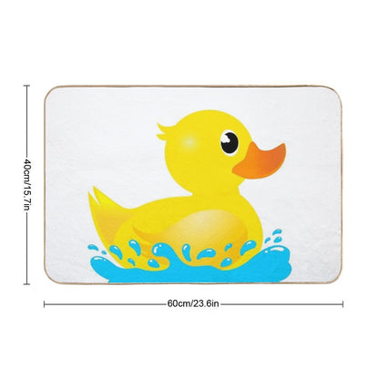 Yellow Rubber Duck & Splash Bath Mat