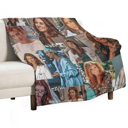 Addison Montgomery Collage ) Throw Blanket