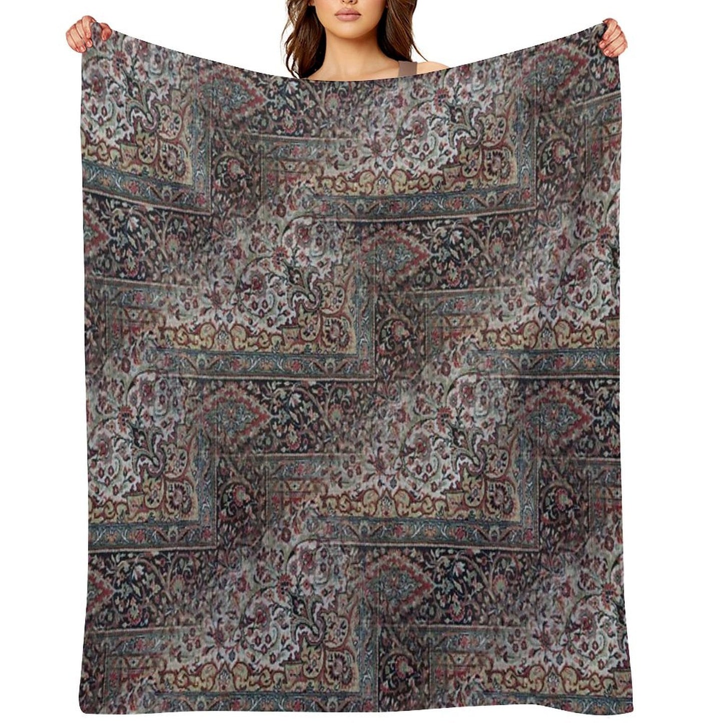 My Grandma's Carpet Throw Blanket