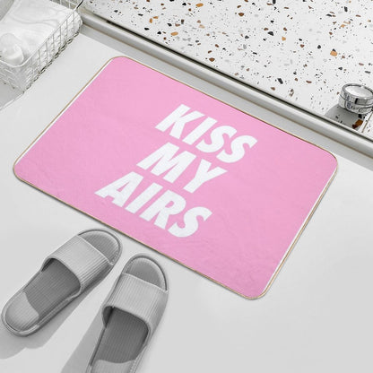 Kiss My Airs Sneaker Head Hype Pink & White Bath Mat