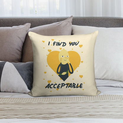 I Find You Acceptable (Adventure Time) Soft Ultra-Soft Texture Throw Pillow