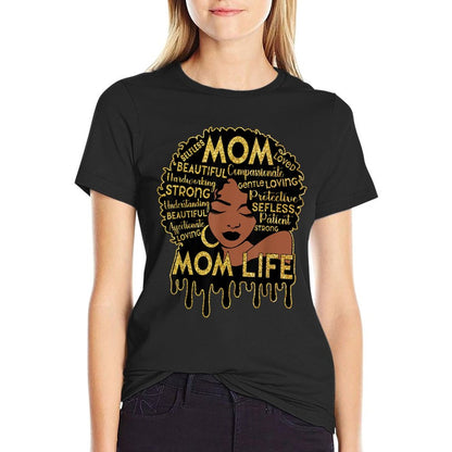 Black Women African American Black Mom Life Mother&#39;s Day T-Shirt