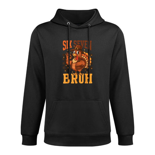 Funny Six Seven Meme Turkey Kids Bruh 67 Unisex Design Hoodie