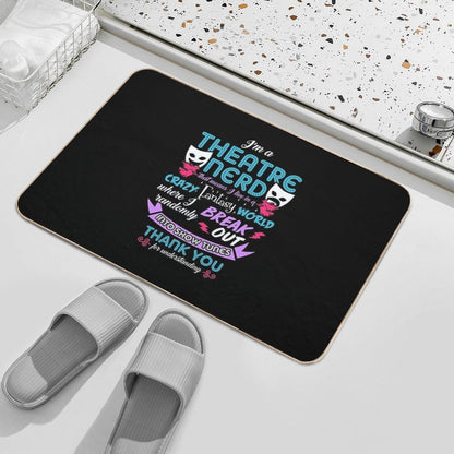 Theatre Nerd Funny Definition Bath Mat