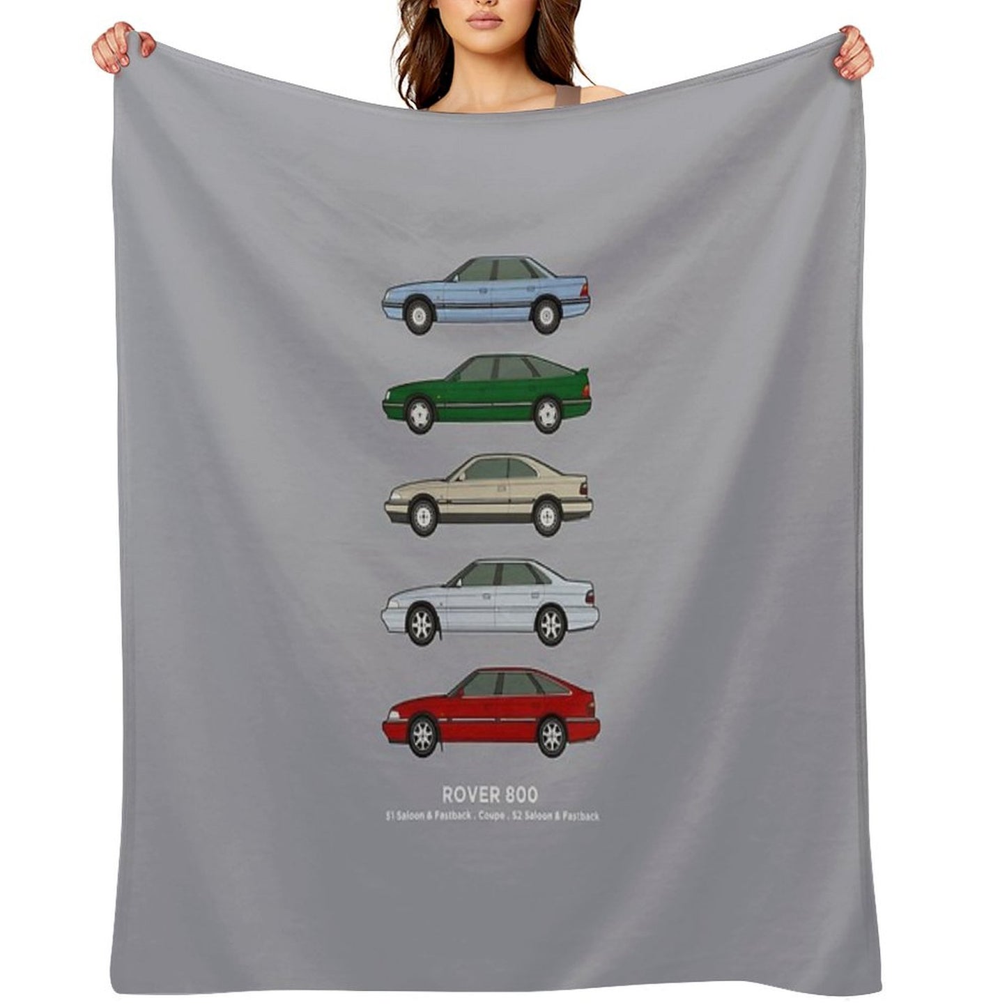 Rover 800 Classic Car Collection Throw Blanket
