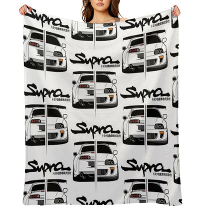 Toyota Supra MK IV - CarCorner Throw Blanket