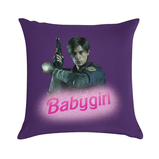 Leon Kennedy Babygirl Soft Fade-Resistant Throw Pillow