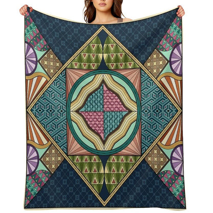 Vintage Pattern Throw Blanket