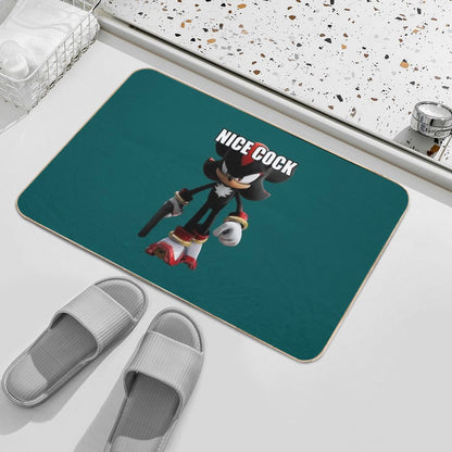 Shadow The Hedgehog Bath Mat