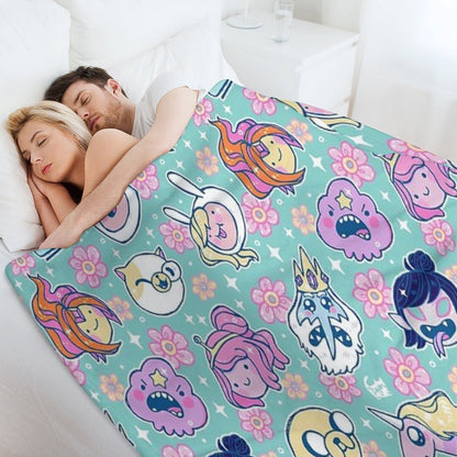 Adventure Time Friends 1 - REMASTERED - Throw Blanket