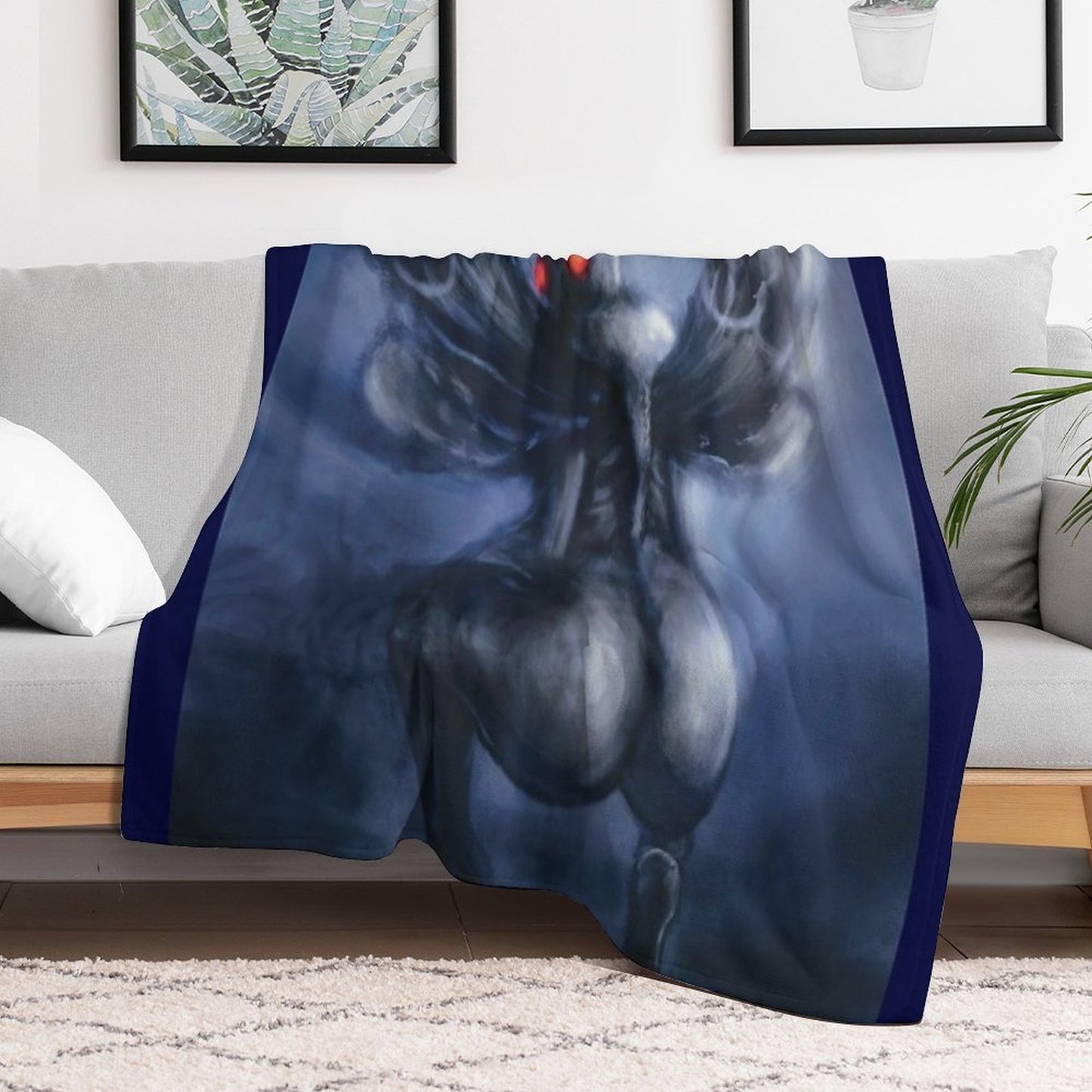 Twerking Mothman Throw Blanket