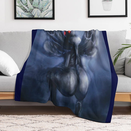 Twerking Mothman Throw Blanket