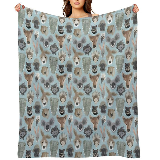 Dusky Outback Throw Blanket
