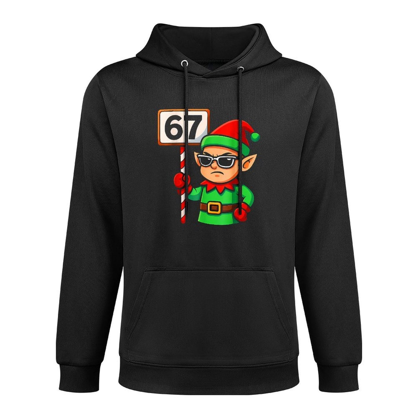 Funny Elf Six Seven 6 7 Meme Christmas Costume 67 Women Kids Pilling-Resistant Hoodie
