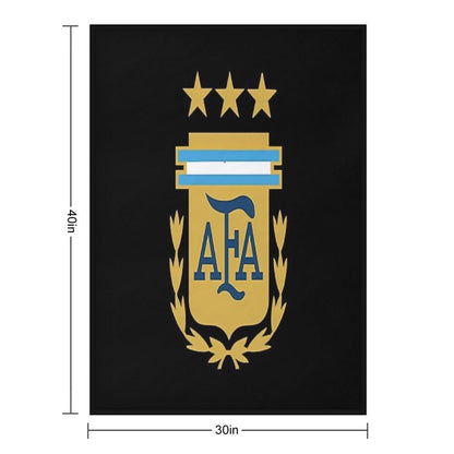 Argentina Afa 3 Stars Logo Throw Blanket