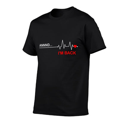 Coronary Bypass Artery Open Heart Diseases Surgery Heartbeat T-Shirt