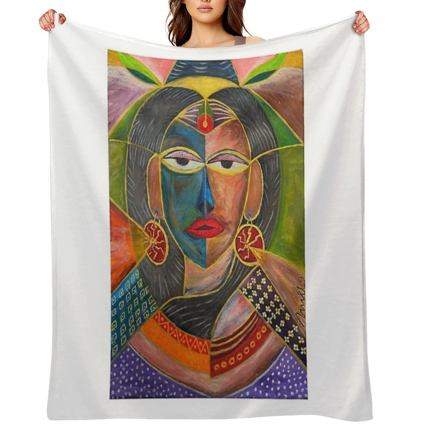 Celtic Spirit Woman Throw Blanket