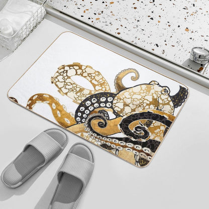 Metallic Octopus Bath Mat