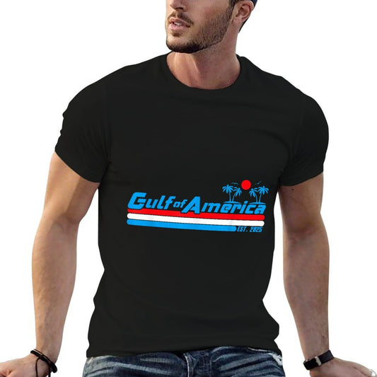 Retro Gulf Of USA America Est 2025 American Gulf Mexico  Breathable T-Shirt