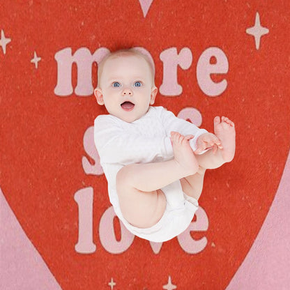 More Self Love {Pretty in Pink & Retro Red) Throw Blanket