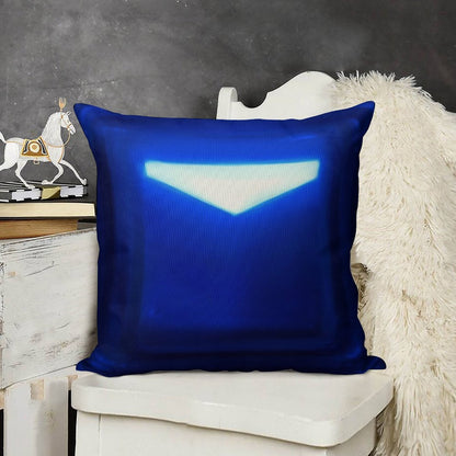 Beat Saber Blue Block Throw Pillow Cover Linen Throw Pillow Cover