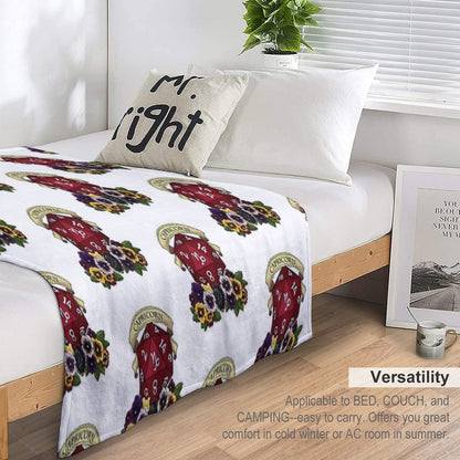 Dice Capricorn Throw Blanket