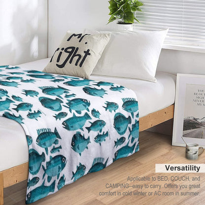 Ten Fish Throw Blanket