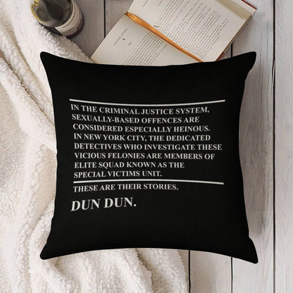 Law & Order Svu Linen Throw Pillow Cover