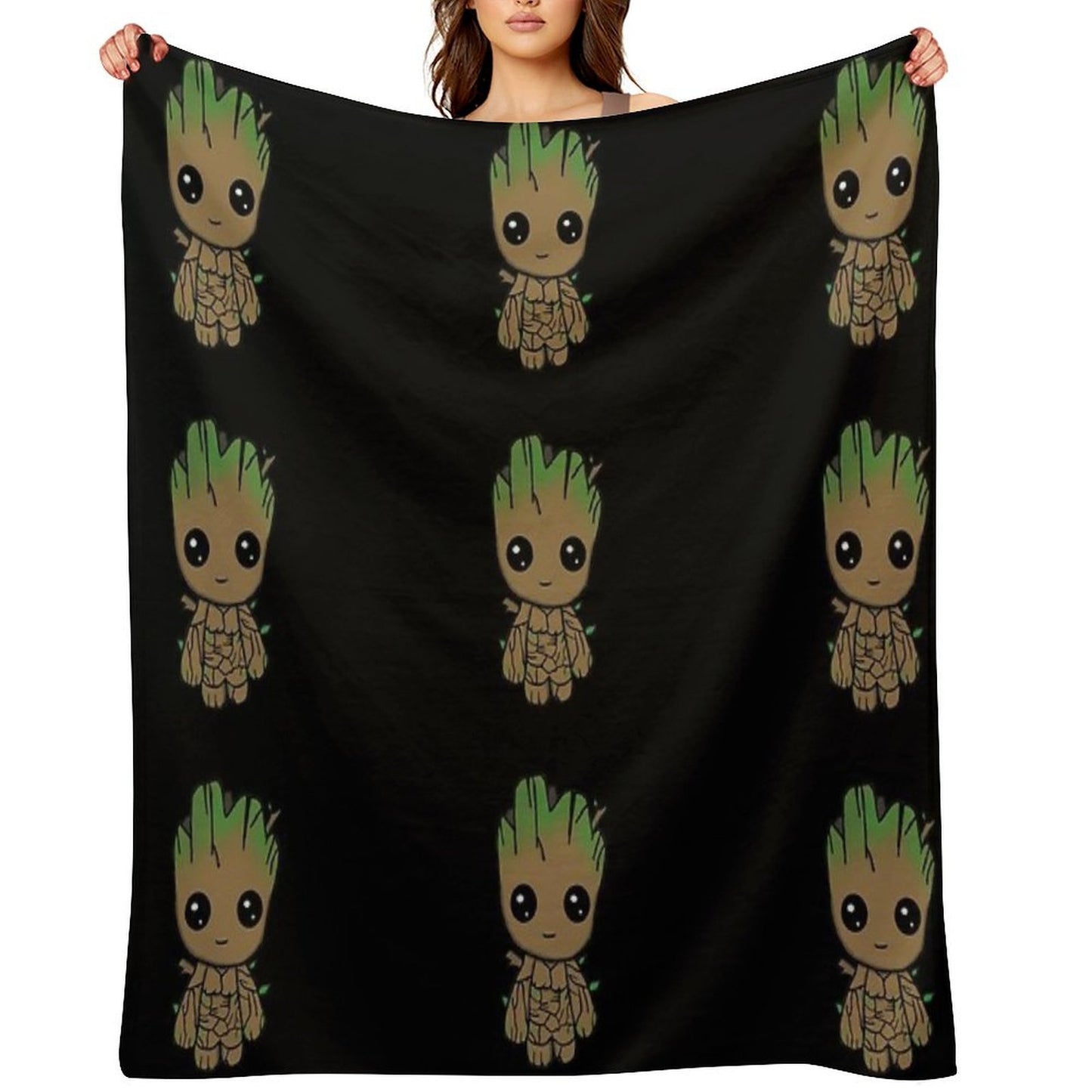 I AM GROOT - Little Chibi Throw Blanket