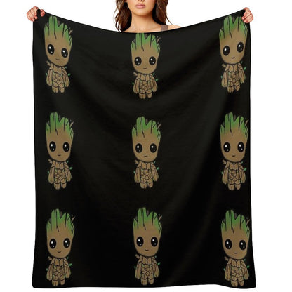 I AM GROOT - Little Chibi Throw Blanket