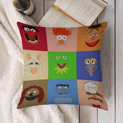 Muppets Linen Throw Pillow Cover