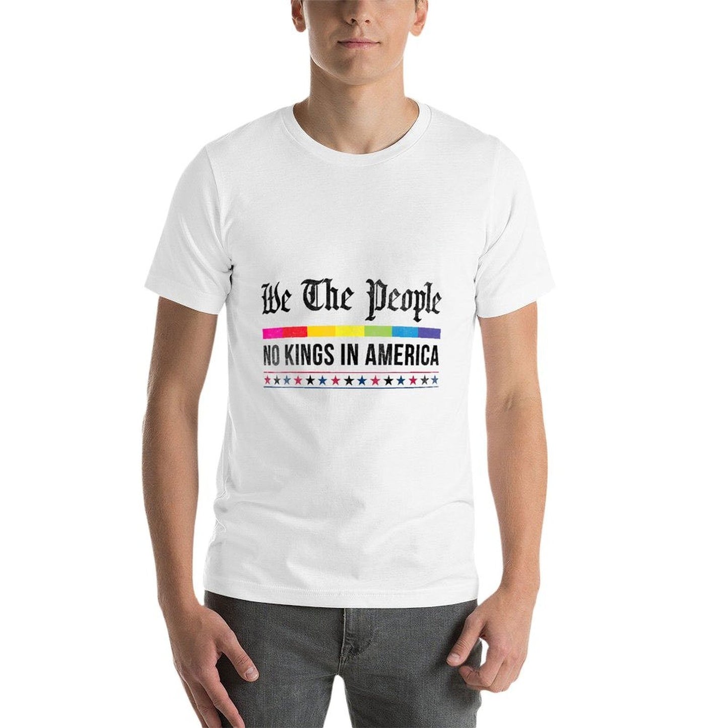 Vintage No Kings in America We The People Patriotic USA Comfortable T-Shirt