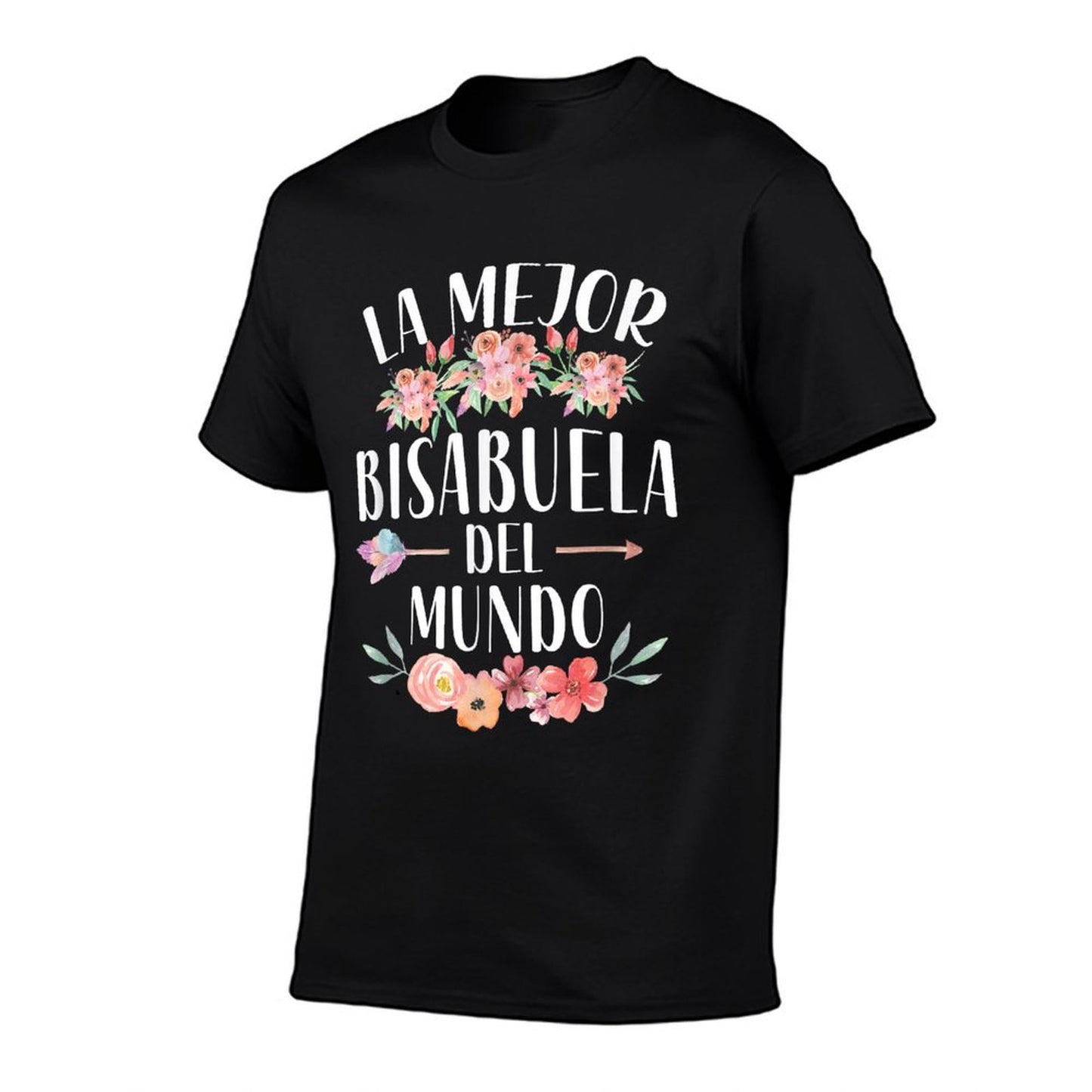 La Mejor Bisabuela Del Mundo Spanish Great Grandma Floral T-Shirt