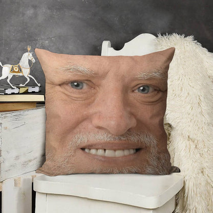 Hide The Pain Harold High Definition Linen Throw Pillow Cover