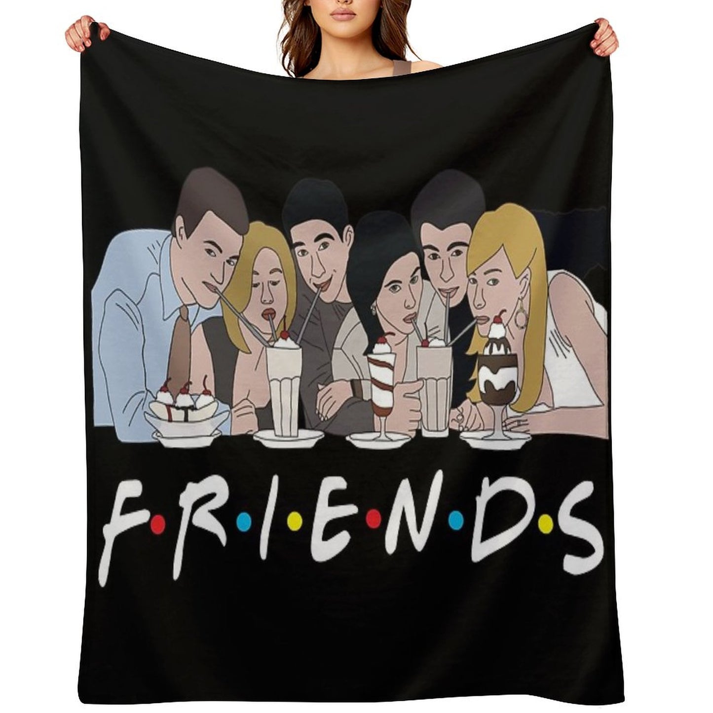 Friends Milkshake Throw Blanket