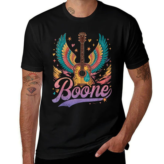 Boone Personalized Name Vintage Retro Girls Woman Man  Fade-proof Color T-Shirt