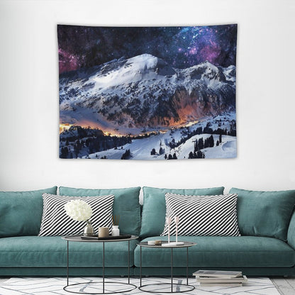 Mountain Calm in Space View Tapestry