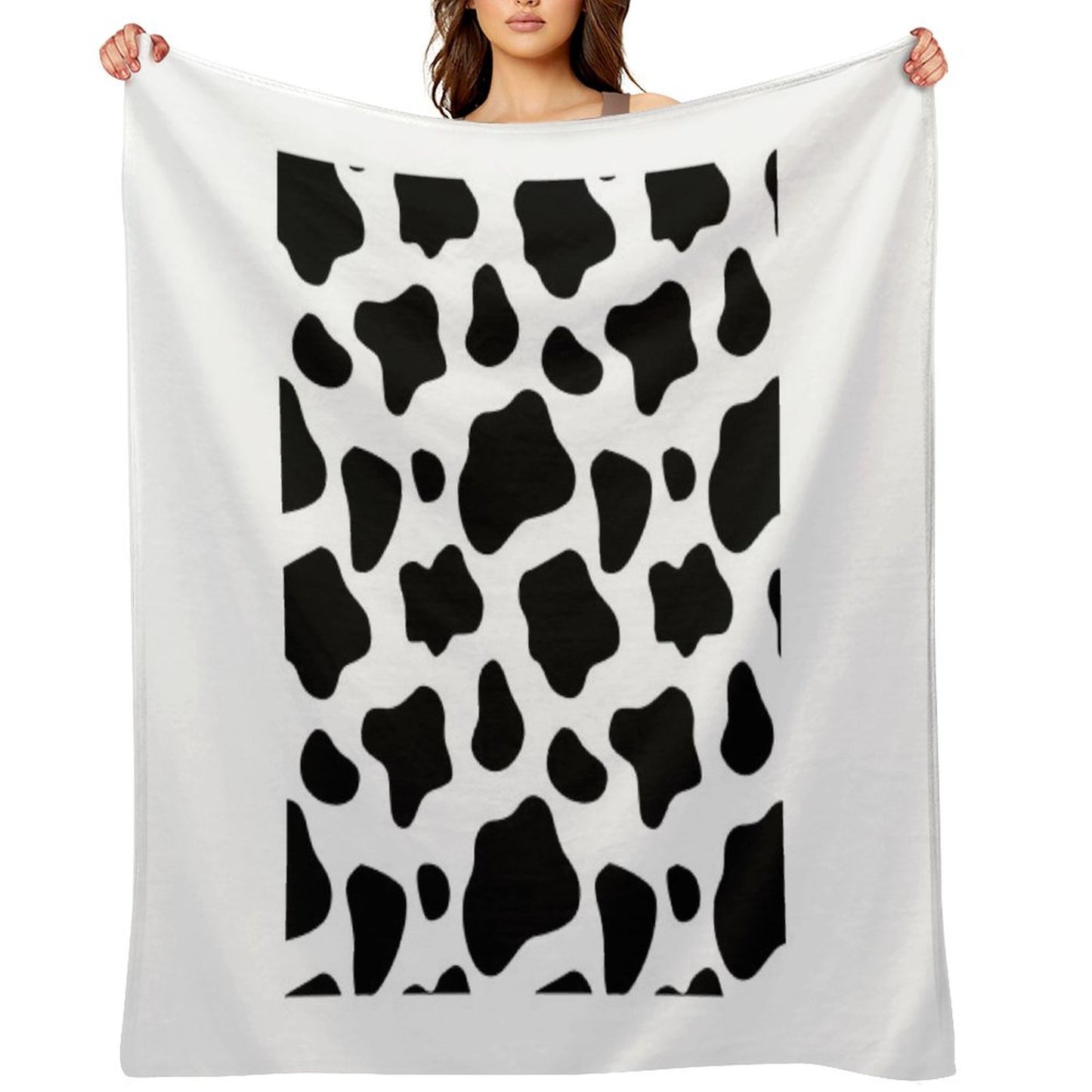 Cow Spots Pattern Cows Animal Print Throw Blanket